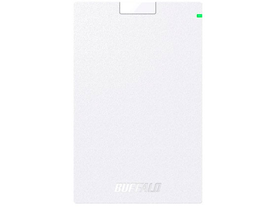 【レビュー投稿で100円OFFクーポン】【お取り寄せ】バッファロー USB3.1 ポータブルHDD ホワイト 2TB HD-PCG2.0U3-GWA ハードディスク 外付けドライブ USBメモリ パソコン 家電
