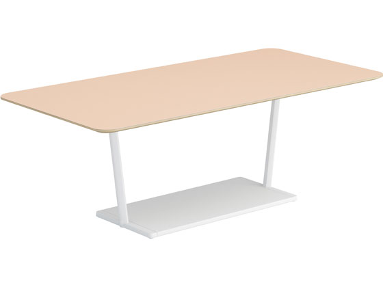 【レビュー投稿で100円OFFクーポン】【メーカー直送】コクヨ リージョン 角形 ミドルローテーブル白脚 ..