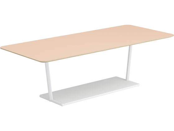 【レビュー投稿で100円OFFクーポン】【メーカー直送】コクヨ リージョン 角形 ミドルローテーブル白脚 ..