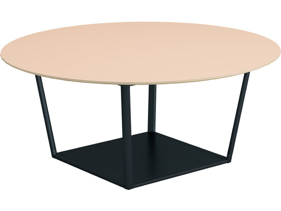 【レビュー投稿で100円OFFクーポン】【メーカー直送】コクヨ リージョン 円形 ミドルテーブル黒脚 W180..