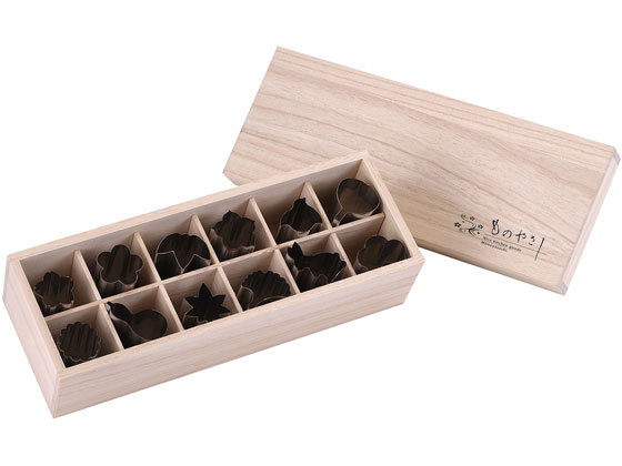 【マラソン限定★ポイント2倍】【お取り寄せ】カンダ ものやさし 抜き 型四季12PCセット (桐箱) MH-12 抜き型 製菓 厨房 キッチン