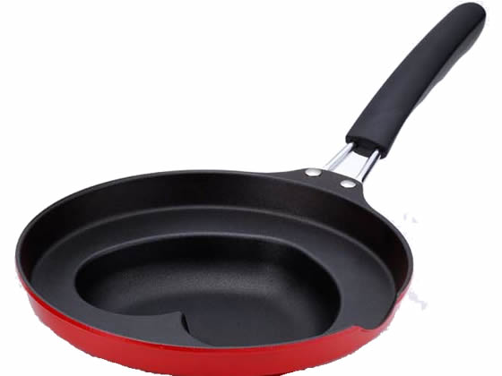 【レビュー投稿で100円OFFクーポン】【お取り寄せ】杉山金属 ハートのオムフライパン(レッド) KS-2828 フライパン 炒め鍋 鍋 厨房 キッチン