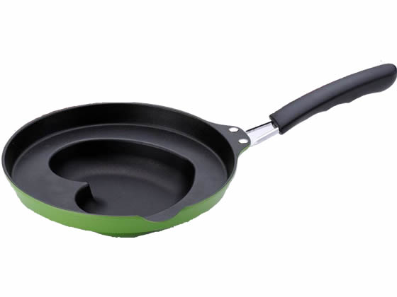【レビュー投稿で100円OFFクーポン】【お取り寄せ】杉山金属 ハートのオムフライパン(グリーン) KS-2829 フライパン 炒め鍋 鍋 厨房 キッチン