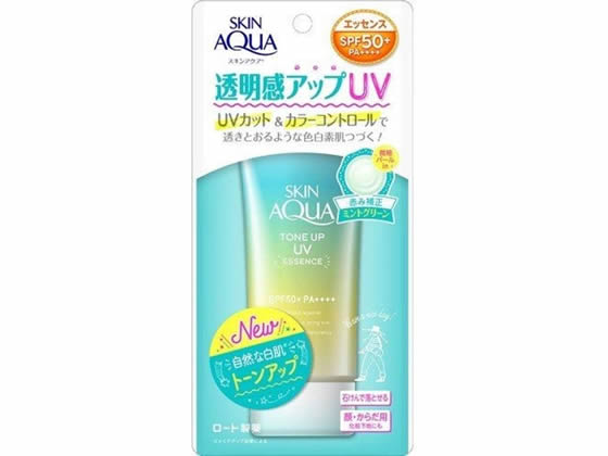 【お取り寄せ】ロート製薬 スキンアクア トーンアップUV エッセンス ミントグリーン UVカット 日やけ止め サンケア UVケア スキンケア