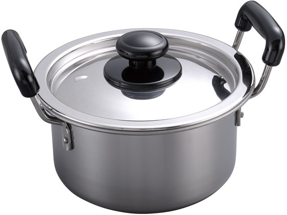 【レビュー投稿で100円OFFクーポン】【お取り寄せ】柄沢製作所 18-0 モリブデン 実用鍋 両手 36cm (15.5L) 両手鍋 外輪鍋 円付鍋 片手鍋 鍋 フライパン 厨房 キッチン