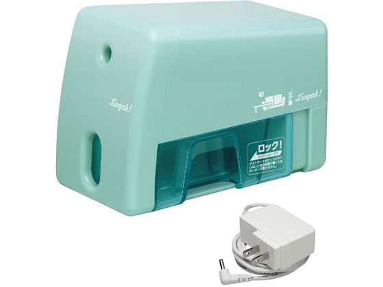 【レビュー投稿で100円OFFクーポン】ソニック リビガク イージーピージー 電動鉛筆削り ミントブルー ..