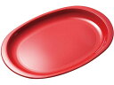 【レビュー投稿で100円OFFクーポン】【お取り寄せ】エンテック ポリプロ小判皿 (レッド) NO.1707R 丼 椀 大皿 中華食器 キッチン テーブル