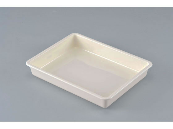 【マラソン限定★ポイント2倍】【お取り寄せ】エンテック カラーバット(大) アイボリー 15 MS-109 アルミバット ボウル ザル バット 厨房 キッチン