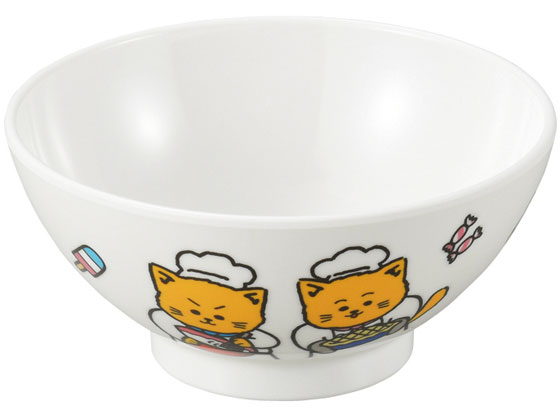 【仕様】●容量（ml）：230●食器洗浄：可●電子レンジ：不可●製品サイズ（mm）：107×107×50●生産地：日本●材質：メラミン樹脂【備考】※メーカーの都合により、パッケージ・仕様等は予告なく変更になる場合がございます。【検索用キーワード】エンテック　えんてっく　ENTEC　entec　飯椀こねこたい　飯椀　こねこたい　1個　KO−5　KO5　230ml　230ミリリットル　食器洗浄可　日本製　お子様食器　メラミンお子様食器　RPUP_02　RD4714人気のお子様用飯椀です。かわいらしいこねこ隊がお食事を楽しく演出します。