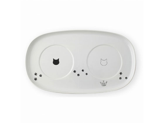 【レビュー投稿で100円OFFクーポン】【お取り寄せ】ネコイチ ハッピーダイニング専用 食器トレーダブル DC-0751 猫 キャット用 ペット お散歩 生活グ...