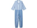 【お取り寄せ】ケアファッション 介護用フルオープンつなぎパジャマ ブルー L 介護衣料 被介護者用 スタッフウエア シューズ 看護 医療