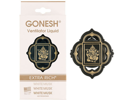 【お取り寄せ】大香 GONESH ヴェンティレーターリキッド ホワイトムスク 2.6ml 3080-43 芳香 消臭 カー