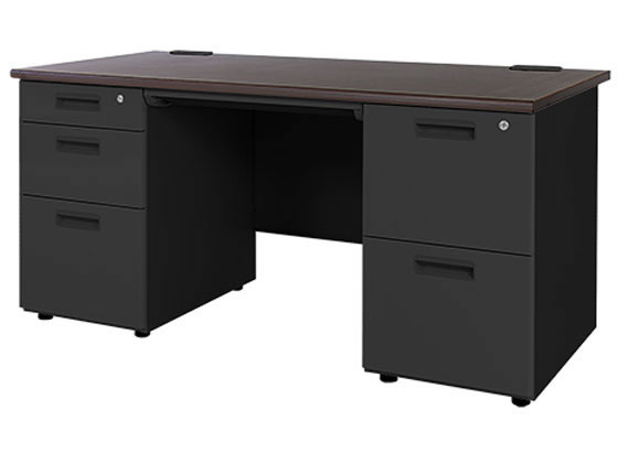 【マラソン限定2000円クーポン★ポイント2倍16日9:59迄】【メーカー直送】Netforce ナッツ 両袖机 W1400..