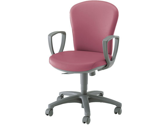 【楽天大感謝祭限定★26日9:59迄ポイント2倍】【メーカー直送】コクヨ レグノ2 スタンダードローバック サークル肘ミディアムローズナイロンキャスター【代引不可】【組立・設置・送料無料】肘付き 固定肘タイプ レザーチェア オフィスチェア オフィス家具