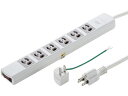 【レビュー投稿で100円OFFクーポン】【お取り寄せ】サンワサプライ 電源タップ 3P・6個口・5m TAP-36MG-5 コード付き電源タップ3ピン 電源タップ OAタップ 配線パーツ 家電