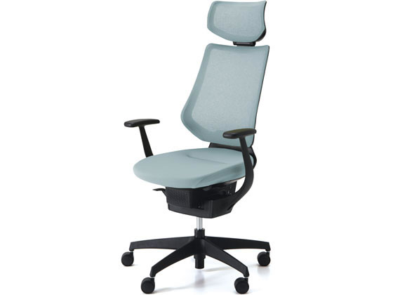 【レビュー投稿で100円OFFクーポン】【メーカー直送】コクヨ イング メッシュ・ヘッドレスト ブラックシェル 樹脂脚 アッシュターコイズW【代引不可】【組立・設置・送料無料】肘付き 固定肘タイプ メッシュチェア オフィスチェア オフィス家具
