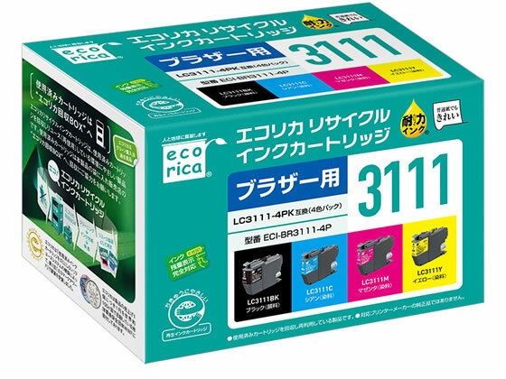 Other - 【マラソン限定★2,000円クーポン＆ポイント2倍】エコリカ ブラザー用リサイクルインクカートリッジ LC3111-4PK ブラザー brotherマルチパック エコリカ リサイクルインクカートリッジ トナー