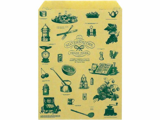 【レビュー投稿で100円OFFクーポン】【お取り寄せ】タカ印 平袋 シルバースミス 125×160mm 200枚 50-1409 紙平袋 柄小袋 紙袋