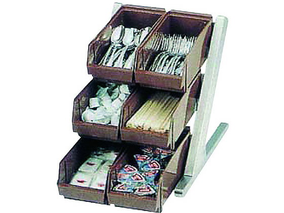 【レビュー投稿で100円OFFクーポン】【お取り寄せ】カンダ DXオーガナイザー 3段2列 ブラウン オーガナイザー ケース 卓上 厨房 キッチン テーブル