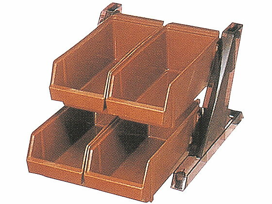 【ブラックフライデー限定★27日9:59迄店内ポイント2倍】【お取り寄せ】弁慶 BK オーガナイザー 2段2列 ブラウン オーガナイザー ケース 卓上 厨房 キッチン テーブル