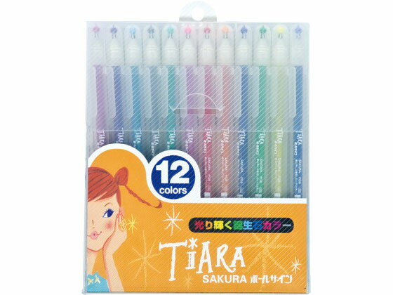 ＼10/4~10/17 9:59まで★店内全品ポイント2倍以上／ サクラクレパス ボールサイン ティアラ 誕生石カラー 12色セット PGB12TNのサムネイル