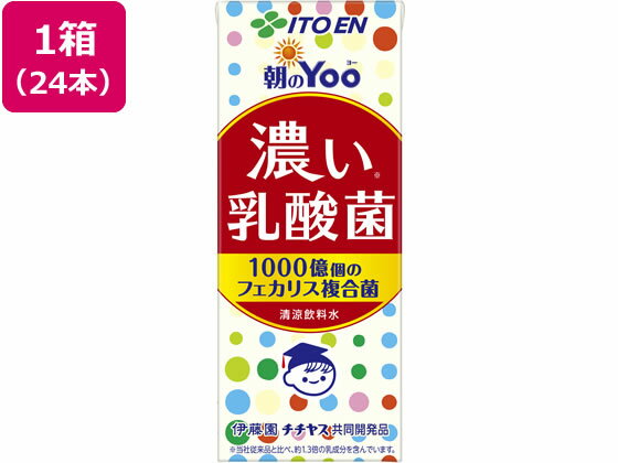 伊藤園 朝のYOO 濃い乳酸菌 200ml×24 