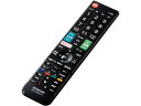 【店内全品ポイント2倍★16日9:59迄】 【お取り寄せ】エレコム かんたんTVリモコン LG用 ブラック ERC-TV02BK-LG
