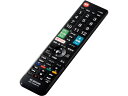 【店内全品ポイント2倍★16日9:59迄】 【お取り寄せ】エレコム かんたんTVリモコン パナソニック用 ブラック ERC-TV02BK-PA