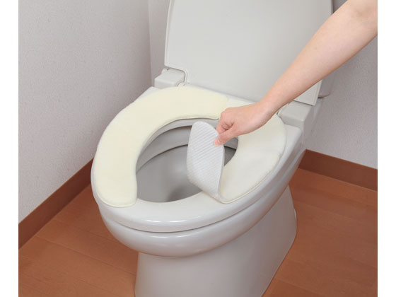 【レビュー投稿で100円OFFクーポン】【お取り寄せ】サンコー 消臭ふんわりベンザシート 無地 アイボリー KC-70 便座シート トイレ清掃 清掃 清掃