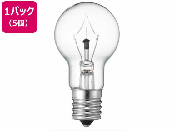 【お取り寄せ】ヤザワ 省エネクリプトンランプ 40W形 クリア 長寿命 5個 40W形 ミニクリプトン電球 ランプ