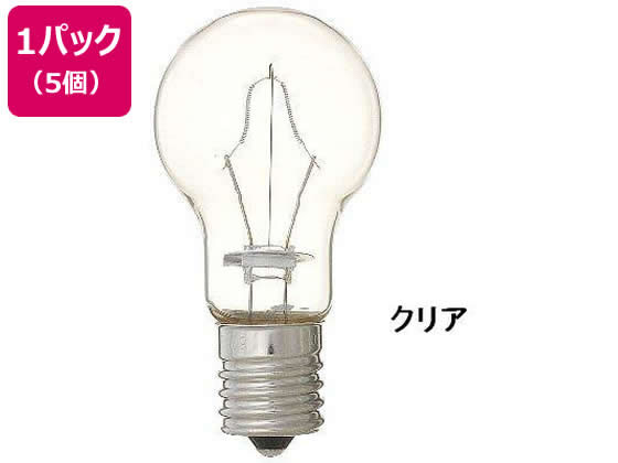 【レビュー投稿で100円OFFクーポン】【お取り寄せ】ヤザワ 省エネクリプトン球 60W形 クリア 5個 P3517..