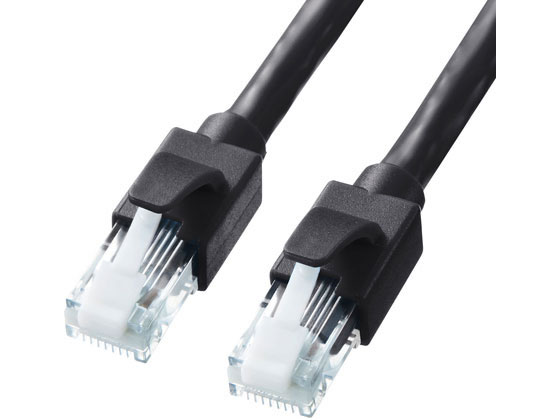 【マラソン限定★ポイント2倍】【お取り寄せ】サンワサプライ カテゴリ6A LANケーブル ブラック・3m KB-T6ATS-03BK LANケーブルカテゴリー6E LANケーブル ケーブル 電源タップ 配線パーツ 家電