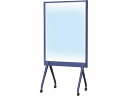 【メーカー直送】プラス アクリルパーテーション 943×573×1800mm ネイビーブルー【代引不可】【組立・設置・送料無料】ホワイトボード POP 掲示
