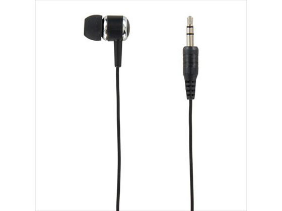 【ブラックフライデー限定★27日9:59迄店内ポイント2倍】【お取り寄せ】ヤザワ カナル型片耳イヤホンステレオプラグ ブラック 3m TMS1063BK ヘッド...