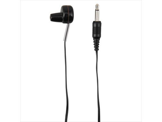 【ブラックフライデー限定★27日9:59迄店内ポイント2倍】【お取り寄せ】ヤザワ ELP突起型モノラルイヤホン ブラック 1m TR101BK ヘッドホン イヤ...