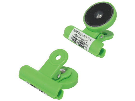 【レビュー投稿で100円OFFクーポン】ミツヤ POPマグクリップ パステルグリーン POMC-01BA-PG マグネットクリップ マグネット 掲示物留め 吊下げ POP 掲示