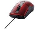 【お取り寄せ】バッファロー 有線BlueLEDマウス 静音3ボタンMレッド BSMBU26SMRD(2)