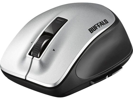 【レビュー投稿で100円OFFクーポン】【お取り寄せ】バッファロー 無線レーザープレミアムフィットマウス Mシルバー BSMLW500MSV マウス キーボード 入力機器 パソコン 家電