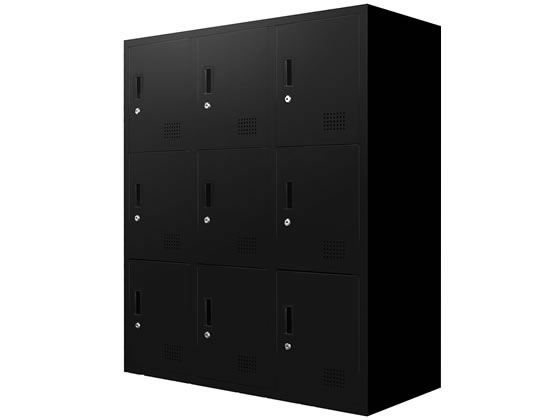 【レビュー投稿で100円OFFクーポン】【メーカー直送】Netforce シューズロッカー 3列3段 9人用 幅900mm ブラック【代引不可】【お客様組立】シューズロッカー 下駄箱 ロッカー キャビネット オフィス家具