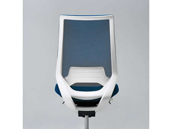 【メーカー直送】コクヨ/デュオラ メッシュ ハイ可動肘 樹脂脚 本体白ランバー ブルー【代引不可】【組立・設置・送料無料】 [2]