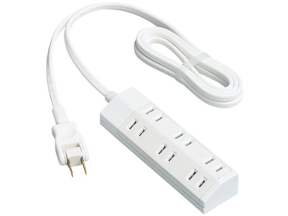 【マラソン限定★ポイント2倍】【お取り寄せ】パナソニック ザ・タップマルチ 6個口 2m 雷サージ付き WHA29267WKP コード付き電源タップ2ピン 電源タップ OAタップ 配線パーツ 家電