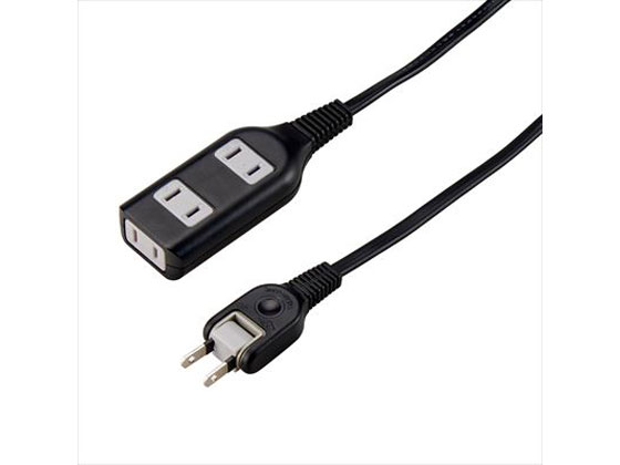 【お取り寄せ】ヤザワ タップ 耐トラ付 3個口 ブラック 3m Y02S303BK コード付き電源タップ2ピン 電源タップ OAタップ 配線パーツ 家電
