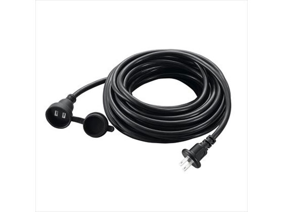 ~2个口 - 【レビュー投稿で100円OFFクーポン】【お取り寄せ】ヤザワ 防雨型延長コード 1個口 10m ブラック H7RP1010BK 延長コード 電源タップ OAタップ 配線パーツ 家電