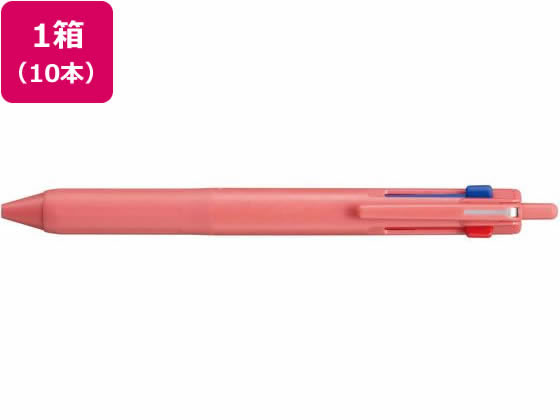 三菱鉛筆 - 【レビュー投稿で100円OFFクーポン】三菱鉛筆 ジェットストリーム3色 0.5 ベリーピンク 10本 SXE350705 3色 ジェットストリーム ボールペン