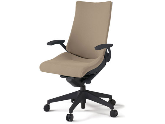 【メーカー直送】イトーキ アクトチェア 布張ハイ 本体黒樹脂脚LS付 固定肘イエロー【代引不可】【組立・設置・送料無料】 肘付き　固定肘タイプ 布張りチェア オフィスチェア オフィス家具