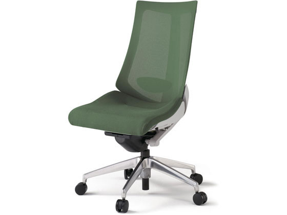 【マラソン限定★2000円クーポン&ポイント2倍】【メーカー直送】イトーキ アクトチェア メッシュハイ 本体灰アルミ脚LS付 肘無グリーン【代引不可】【組立・設置・送料無料】肘なし メッシュチェア オフィスチェア オフィス家具