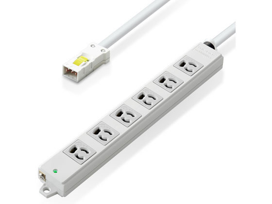 お取り寄せ エレコム 延長コード 電源タップ 6口 1m T-WHRM3610LG RS コード付き電源タップ3ピン OAタップ cocodecow-10273244 ココデカウ パッケージ画像