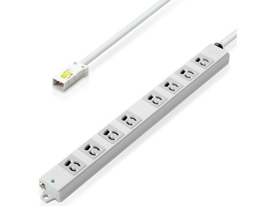 【マラソン限定★ポイント2倍】【お取り寄せ】エレコム 延長コード 電源タップ 8口 1m T-WHRM3810LG RS コード付き電源タップ3ピン 電源タップ OAタップ 配線パーツ 家電