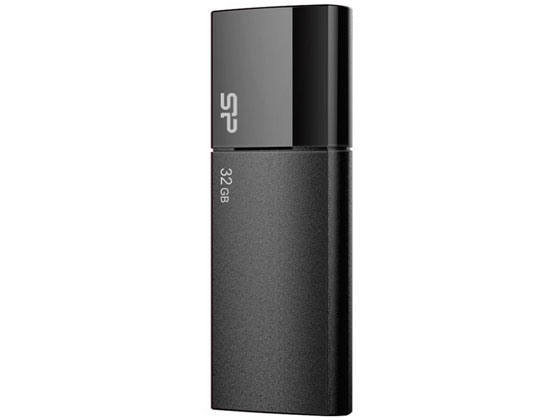 シリコンパワー スライド式USBメモリ 32GB ブラック SP032GBUF2U05V1K USB