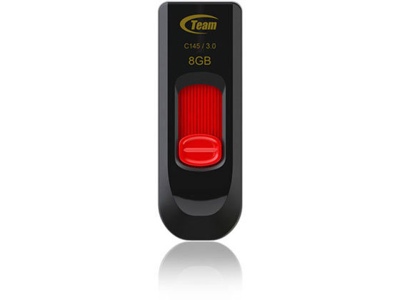 TEAM USB3.0スライド式USBメモリー 8GB レッド TC14538GR01 8GB USBメモリ 記録メディア テープ